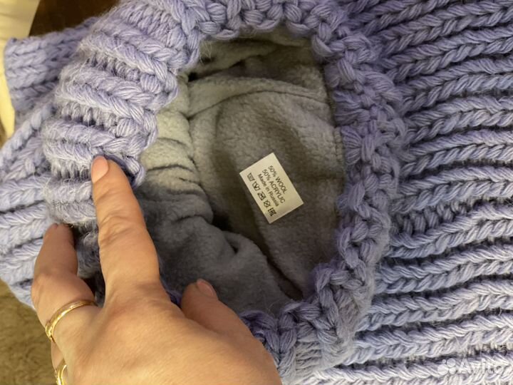 Шапка со снудом женская