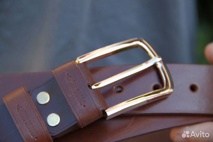 Кожаный ремень 35 мм шириной