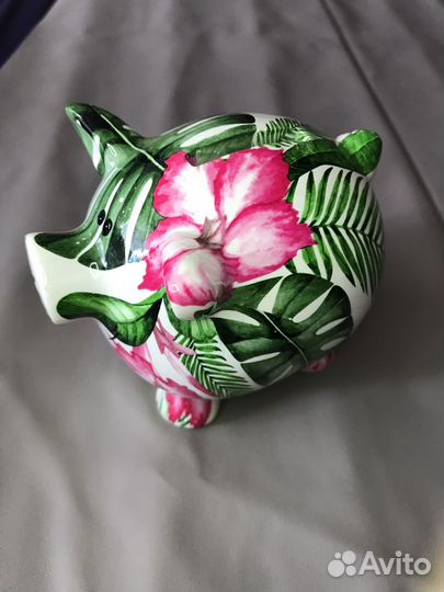 Хрюшка копилка фарфоровая новая