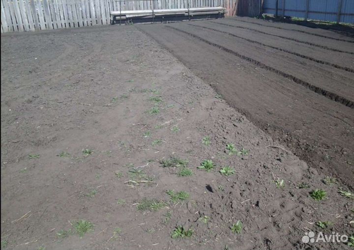 Вспашка земли, уплотнение, газон, покос травы