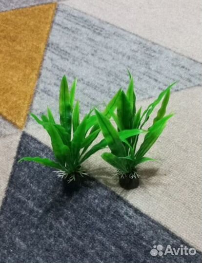 Искуственные растения Камни Ракушки