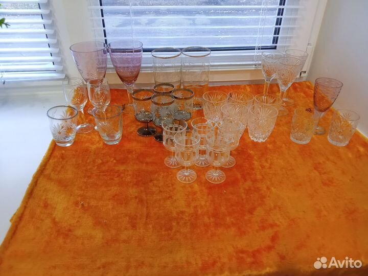 Фужеры, рюмки, хрусталь СССР