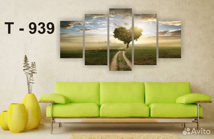 Модульные картины в наличии и под заказ