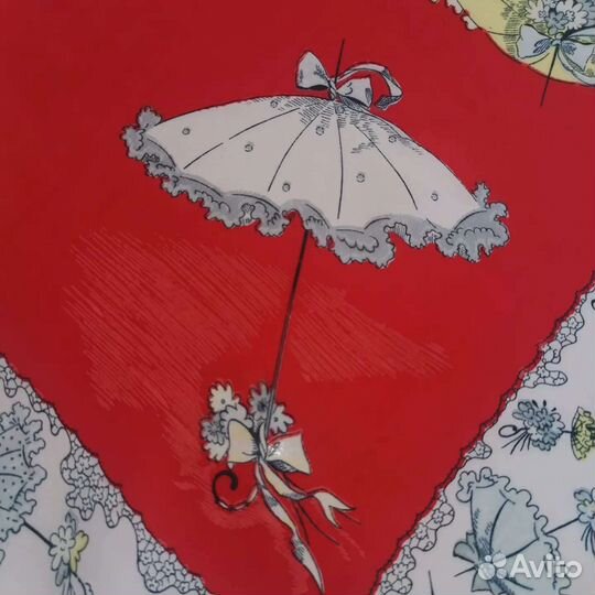 Стильный платок - косынка Зонты