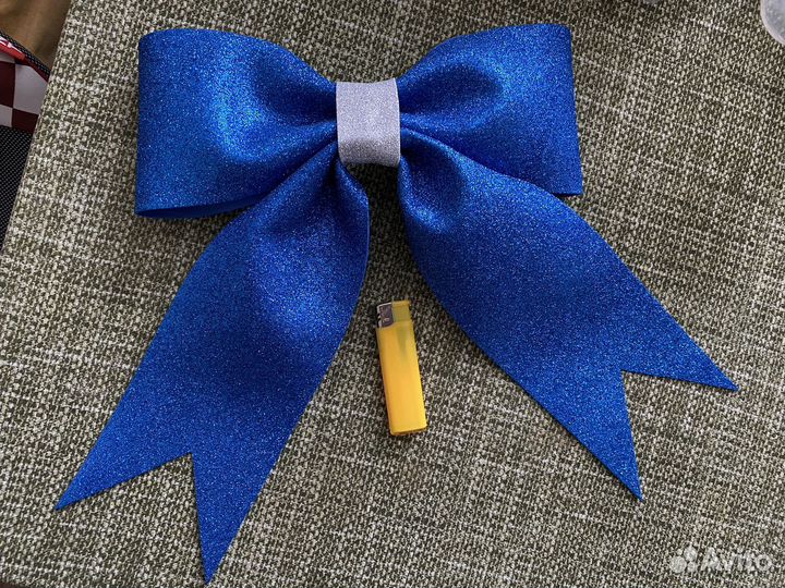 Большой бант новогодний