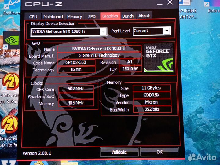 Видеокарта Gigabyte aorus gtx 1080 ti 11gb