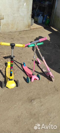 Самокат детский со светящимися колесами