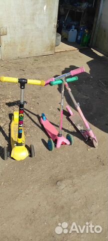 Самокат детский со светящимися колесами
