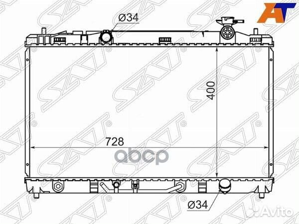 Радиатор Toyota Camry (XV40) 06-11 / Daihatsu