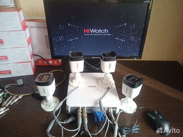 Комплект видеонаблюдения на 4 камеры