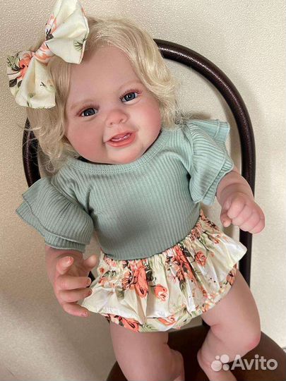 Кукла пупс Реборн 62см, большой