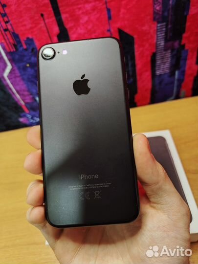 Телефон iPhone 7 32 gb black (без сим)