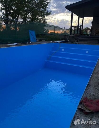 Бассейн из полипропилена 4м*3м*1,5м