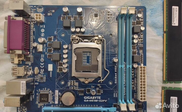 Материнская плата Gigabyte ga h61m lga1155