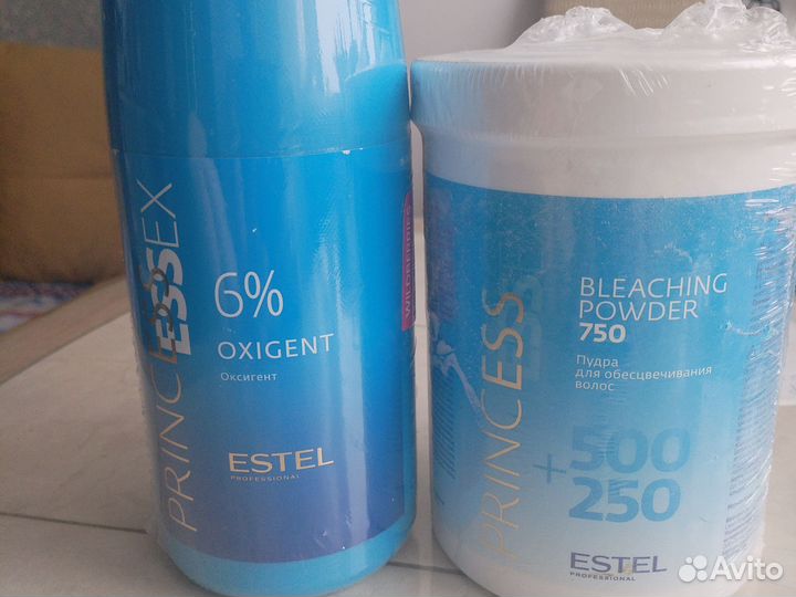 Оксигент и пудра для обесцвечивания волос Estel