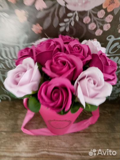 Букет из пенных роз