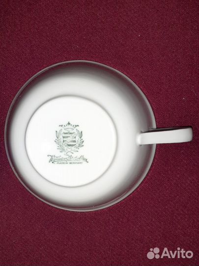 Чайное фарфоровое трио Веймар +Блюдца Веймар