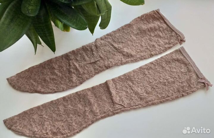 Гольфы ажурные бежевые Calzedonia