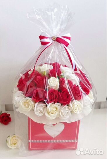 Букет из мыльных роз. Подарок на 8 марта