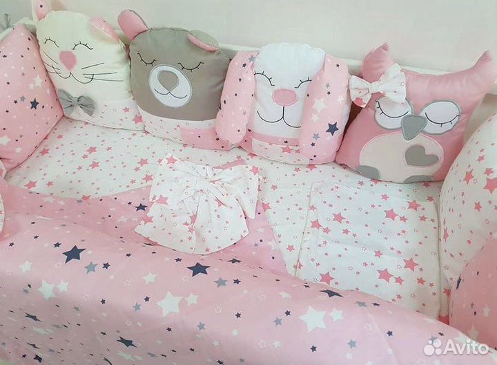 Бортики в детскую кроватку