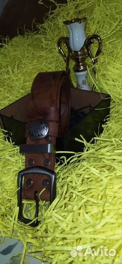 Мужской ремень из натуральной кожи