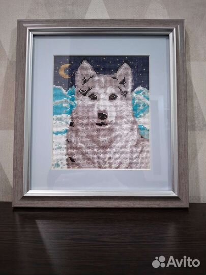 Картина крестиком ручная работа