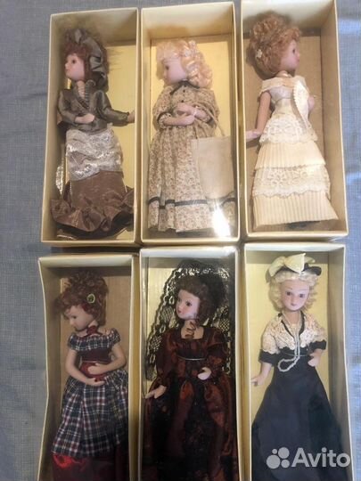 Фарфоровые куклы дамы эпохи