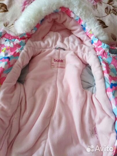 Комбинезон зимний мембранный для девочки (80+6)