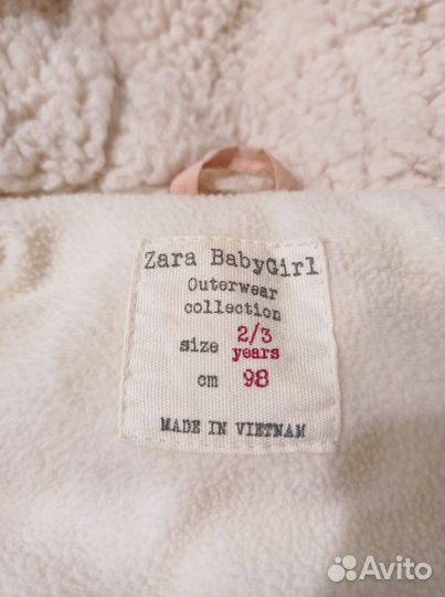 Жилетка zara babygirl 98 см