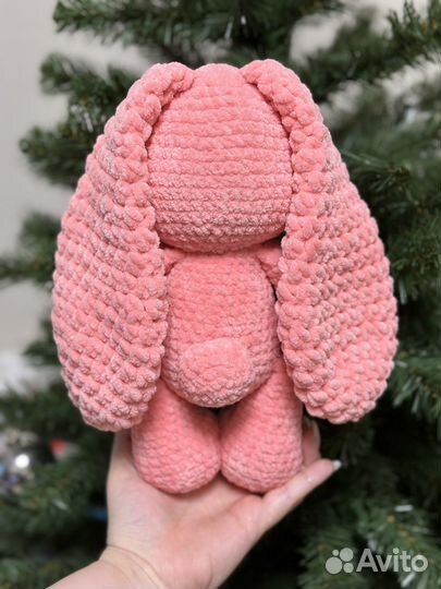 Заяц плюшевый. Амигуруми. Ручная работа. Подарок