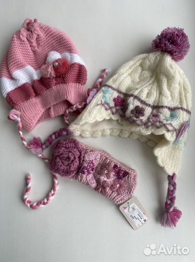 Набор шапок и повязка