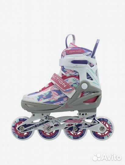 Роликовые коньки Reaction раздвижные р.31-35