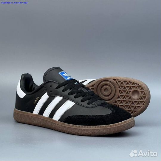 Кроссовки Adidas Samba Black (Арт.11631)