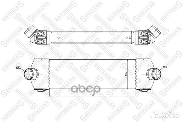 Интеркулер Ford Transit/Tourneo 2.2TDCi/2.4TDCi