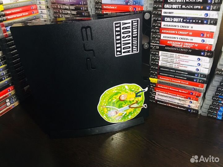 Sony PS3 slim прошитая + игры