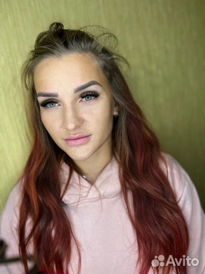 Наращивание ресниц, окрашивание бровей