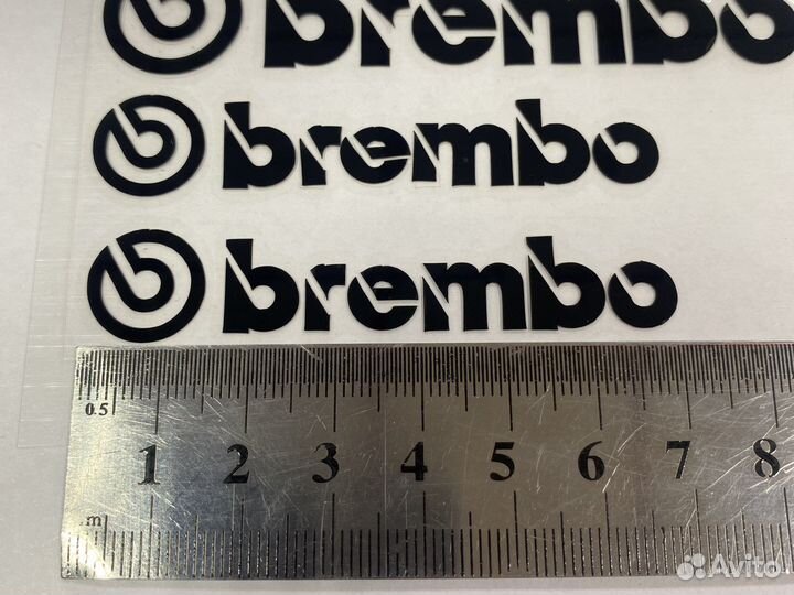 Наклейки на суппорта Brembo черные