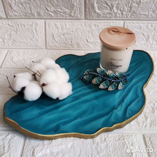 Блюдо из эпоксидной смолы