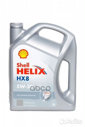 Shell 5W30 (4L) Helix HX8 5W30 SL A3/B4 масло м
