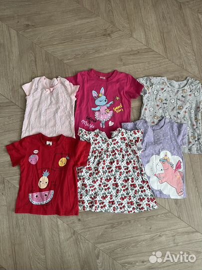 Огромный пакет вещей на девочку