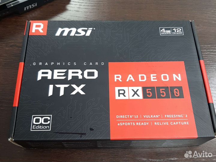 Видеокарта MSI RX 550 4 Gb