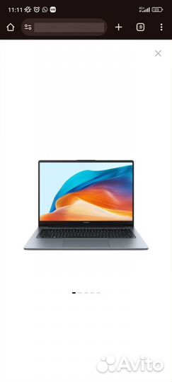 Ноутбук huawei matebook d 14
