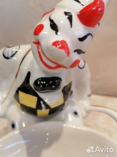 Фигурка Клоун с тачкой