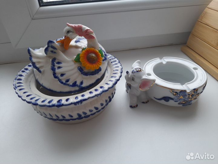 Шкатулка и пепельница