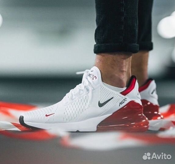 Кроссовки Nike air max 270 white red