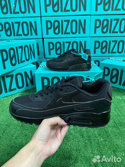 Nike Air Max 90 Black Оригинал Черные Poizon