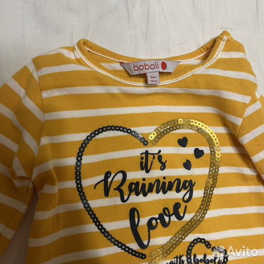 Лонгслив для девочки 74 Boboli