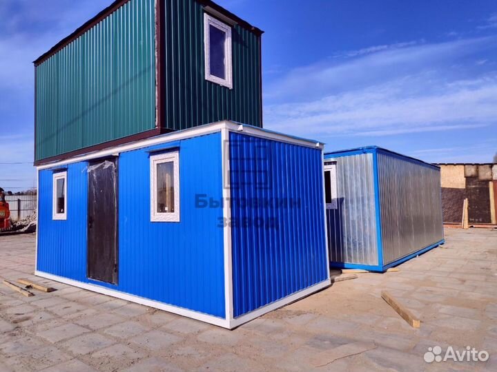 Блок контейнеры металлические. Вагончики для проживания