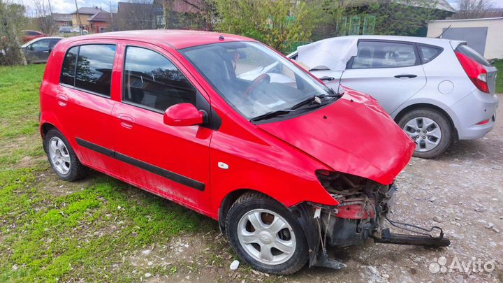 Hyundai Getz 1.4 AT, 2007, битый, 126 888 км