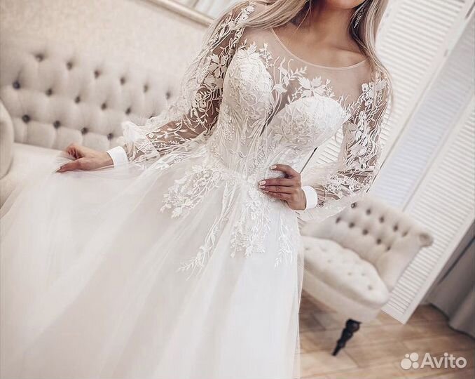 Свадебное платье 46-48 р